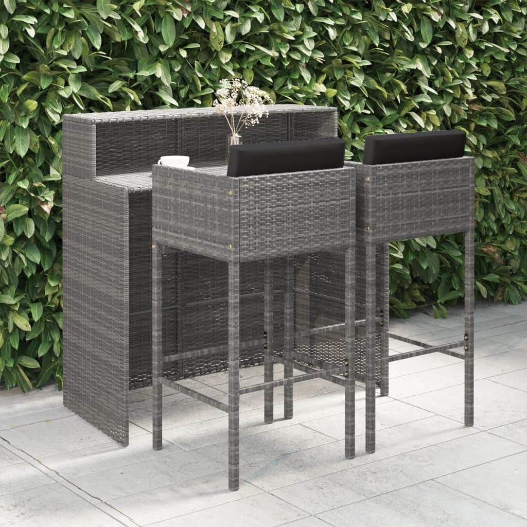 CoolpatioLC's tweet photo. 3 Piece Patio Bar Set with Cushions Poly Rattan Gray 

https://t.co/VsYulN0wP1 

#patiobarset #barset https://t.co/ZL5HR7RNQe