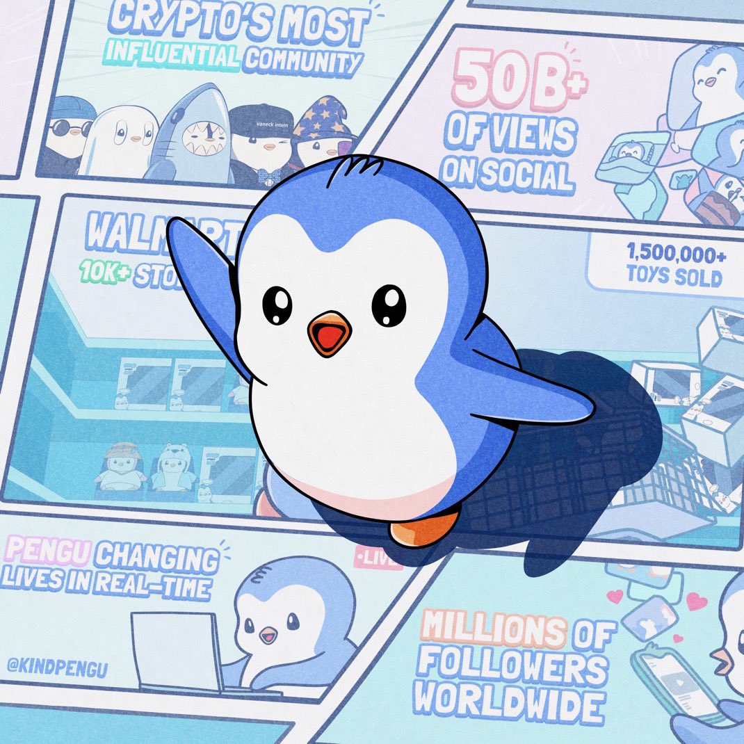 TheChiveCoin's tweet photo. 🔥Crypto of the Day 🔥

@pudgypenguins 

This little penguin just waddled all over the crypto space. Meet Pudgy Penguins and all their glory. 

#crypto #News #pudgy #penguins $Pengu https://t.co/OS7VUCukJc