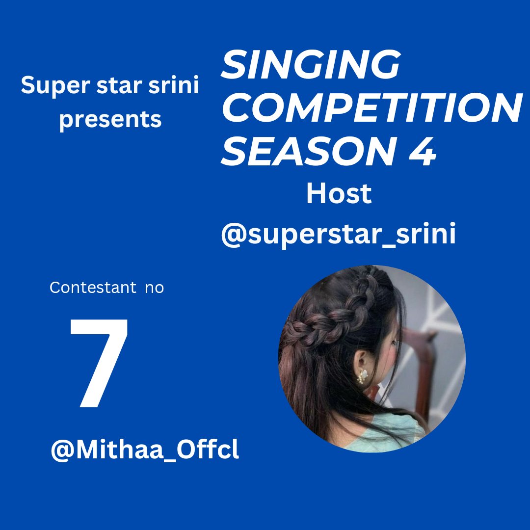 superstar_srini's tweet photo. Big Announcement 🔥🔥🔥#WhistlePodu 
#4SC4GrandFinaleRound1
#happybirthdaysuperstarrajinikanth
#Rajinikanth
#ரஜினிகாந்த்
Result Announcement: 

Superstar_srini Singing Space Competition season-4 (#4SC4) 🎶🎵🎼🎙😍🥰❤️💖😍

Happy to announce the Grand finale Round1 Results: Superstar Medley - Rajinikanth Songs 

Congratulations 💐💐💐💐💐
@Mithaa_Offcl you got selected for the Grand finale Round2 👏🏻💐