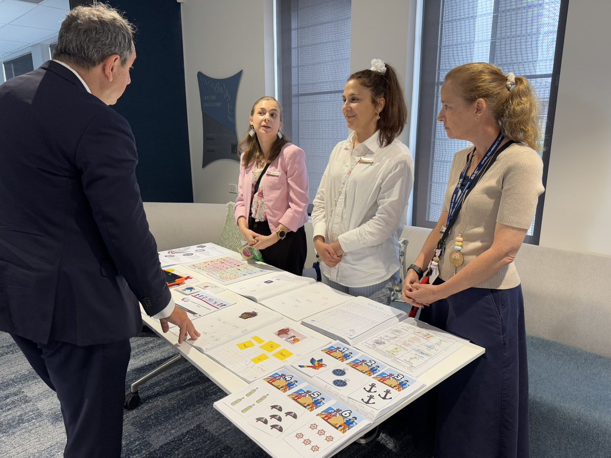 Exciting day at Edmondson Park PS as they took part in the sod turn for the new Edmondson Park HS being built right next door! Next, <a href="/pruecar/">Prue Car MP</a> <a href="/AnoulackMP/">Anoulack Chanthivong</a> &amp; I heard from teachers as they presented their learnings on teaching. Thanks Heather Alé &amp; team for welcoming us.