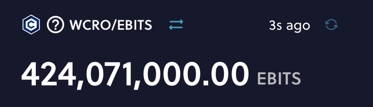EBITS24's tweet photo. More Signs ππ¨
$EBITS
#EBITS #CronosChain #VVS #NewToken https://t.co/mX4qbNQClQ
