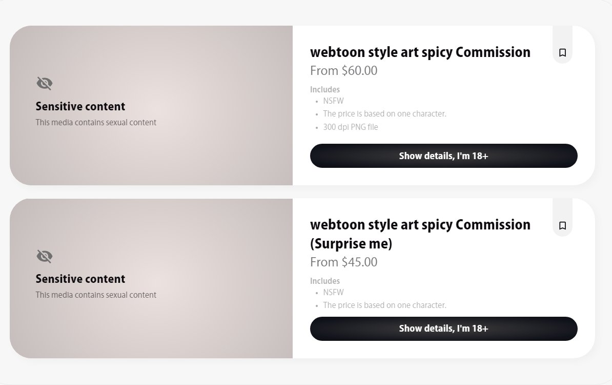 DB0Cmssforv's tweet photo. commission Open 

I've opened a #commission on Vgen.
Only spicy (SFW services coming soon.)
Hidden Content Strong NSFW warning!
https://t.co/6pQSGKhfFP
#VGen #VGenComm #commissionopen #NSFW🔞 https://t.co/nagE6mRnbn