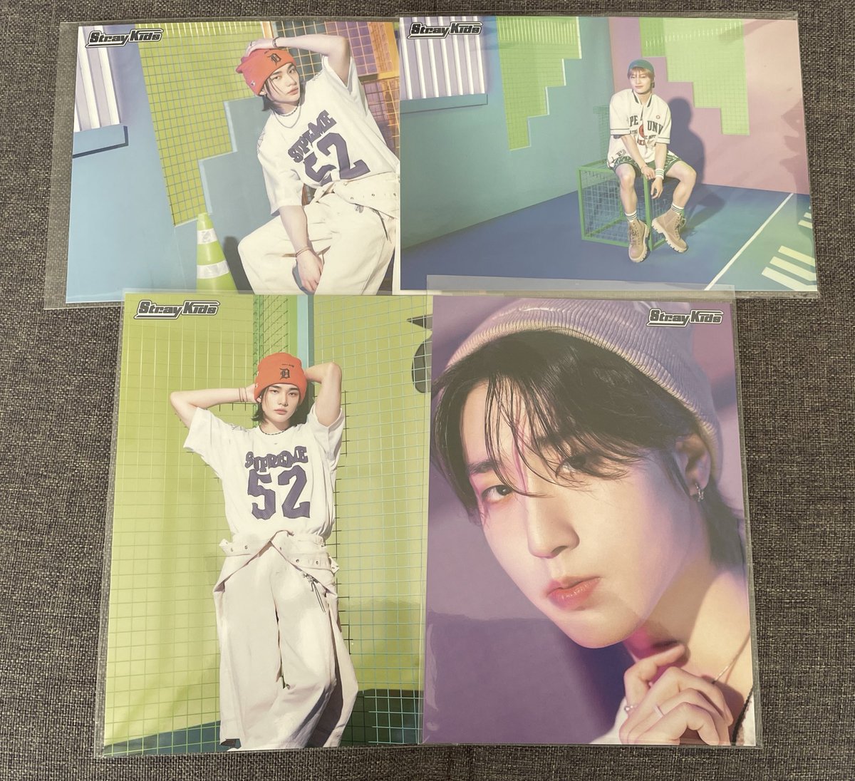 riina0770's tweet photo. Stray Kids スキズ 交換 ラントレ

譲）バンチャン  リノ  チャンビン  ヒョンジン  ハン  スンミン  アイエン

求）フィリックス（マークのついたもの）

郵送での交換希望です。お気軽にお声掛けください🙇‍♀️

↓ 求　写真リプ欄 https://t.co/PEil02GqE2