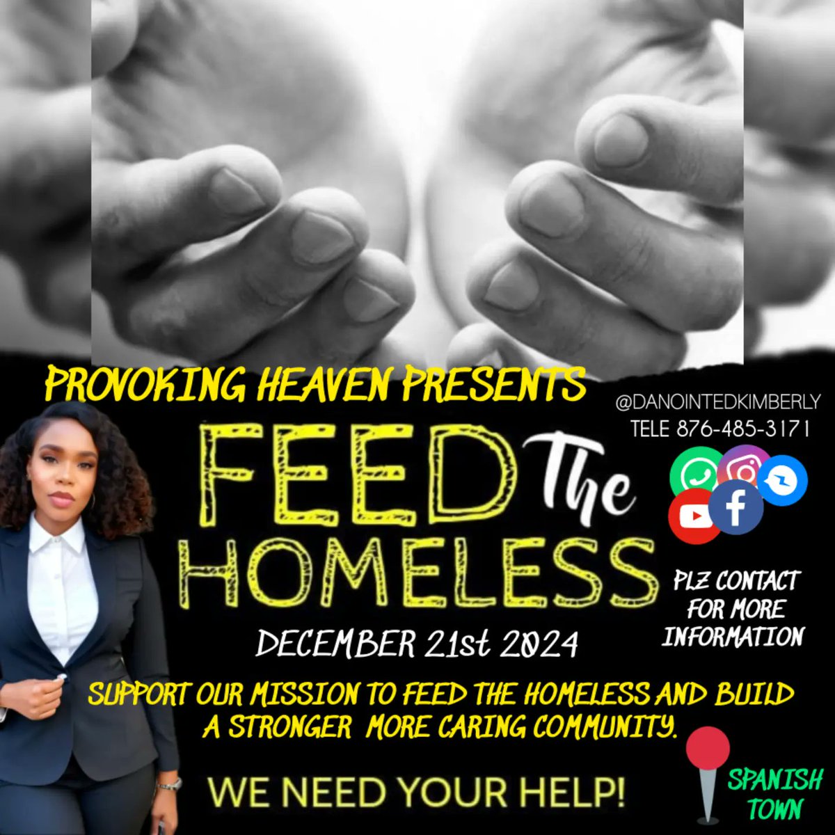 🗣️Provoking Heaven  Ministry

 Presents "Feeding The Homeless"🫴🏾🫱🏾‍🫲🏾

This Assignment Has been heavy on my heart for years and now I can say blessed be the name of the Lord it's about to happen and Jesus Christ will be glorified.
Proverbs 19:17