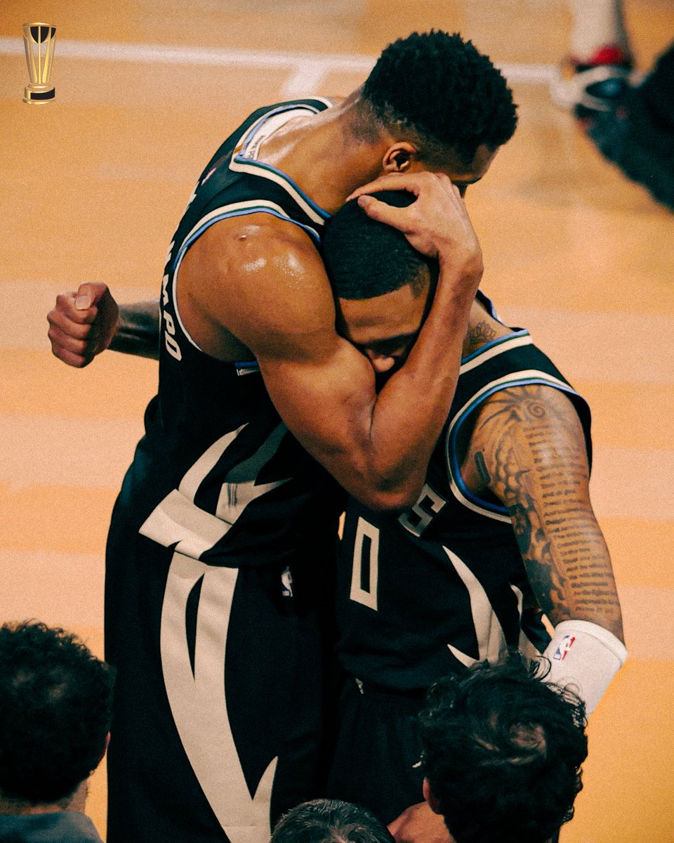 Giannis &amp; Dame 

#EmiratesNBACup Champs 🏆