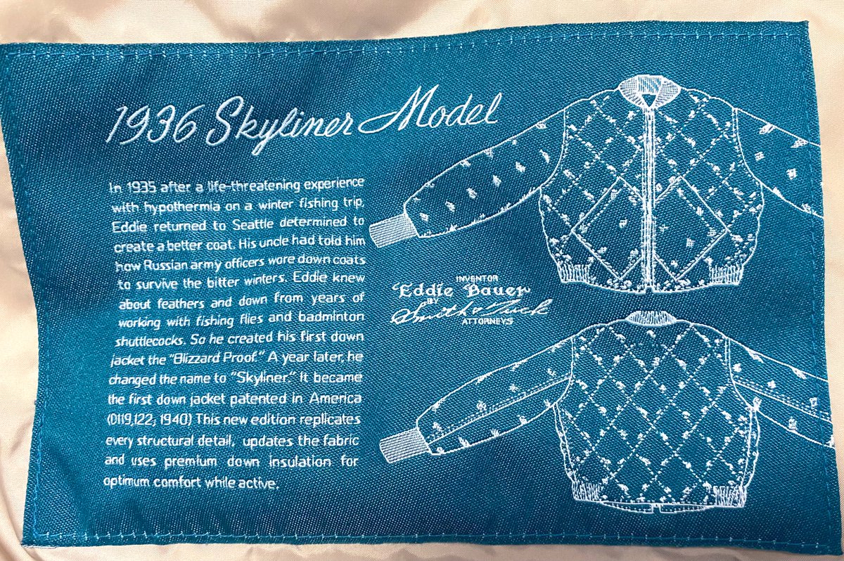 tokyo_matty's tweet photo. Time to dust down the Eddie Bauer - 1936 Skyliner Model for another year.
Japan doing American things, just making them that much better..π
#jacketoftheday https://t.co/rd0SPmmyzc