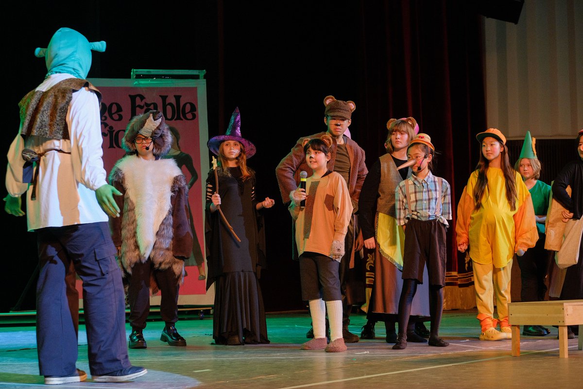 biskg_'s tweet photo. 💫 On December 14th, 2024, the BIS Annual Anniversary Show took center stage, showcasing the incredible talents of our students. 
🌟 This year’s highlight was the unforgettable performance of SHREK The Musical Jr., brought to life with creativity, passion, and teamwork. 💚 https://t.co/r2ruqG17Zo