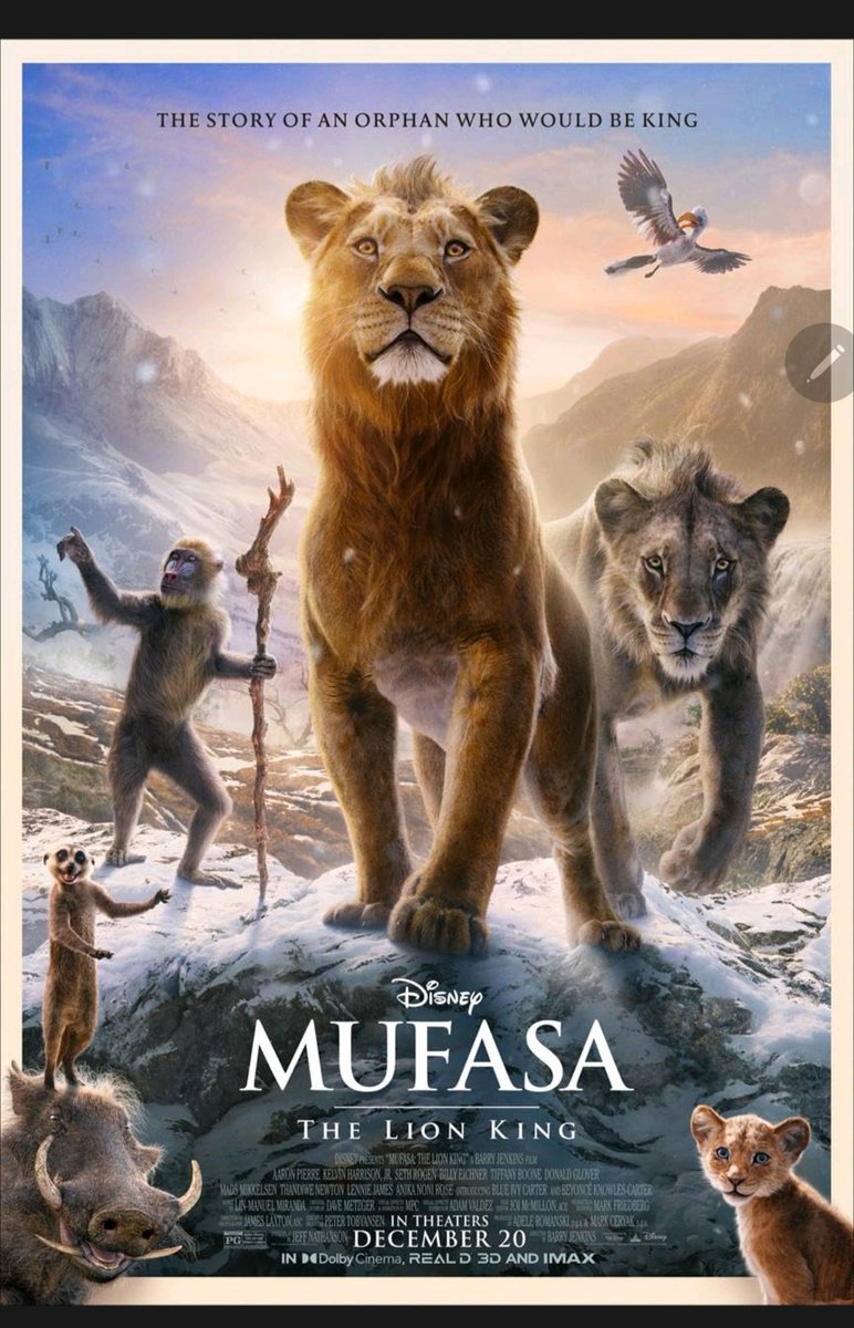 NotitasLa's tweet photo. #NotitasLA
#Mufasa 📍📍📍En todos los cines este 20 de Diciembre, te va encantar esta increíble su musica, color, las tomas, todo tan real.
#movies #peliculas #films #largometraje #hollywood #hollywoodstars #losangeles 
#cinematography #mufasafilm #mufasamovie @DisneyStudios https://t.co/izKFwA8jag