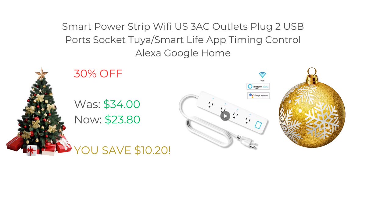JonArauzo's tweet image. Click here:

s.click.aliexpress.com/e/_onlo1f1

#smart #wifi #powerstrip #poweroutlets #alexa #googlehome #product #discount #aliexpress