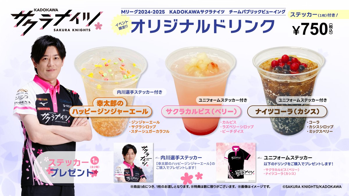 サイン入り】内川幸太郎 KADOKAWAサクラナイツ スニーカーパーカー