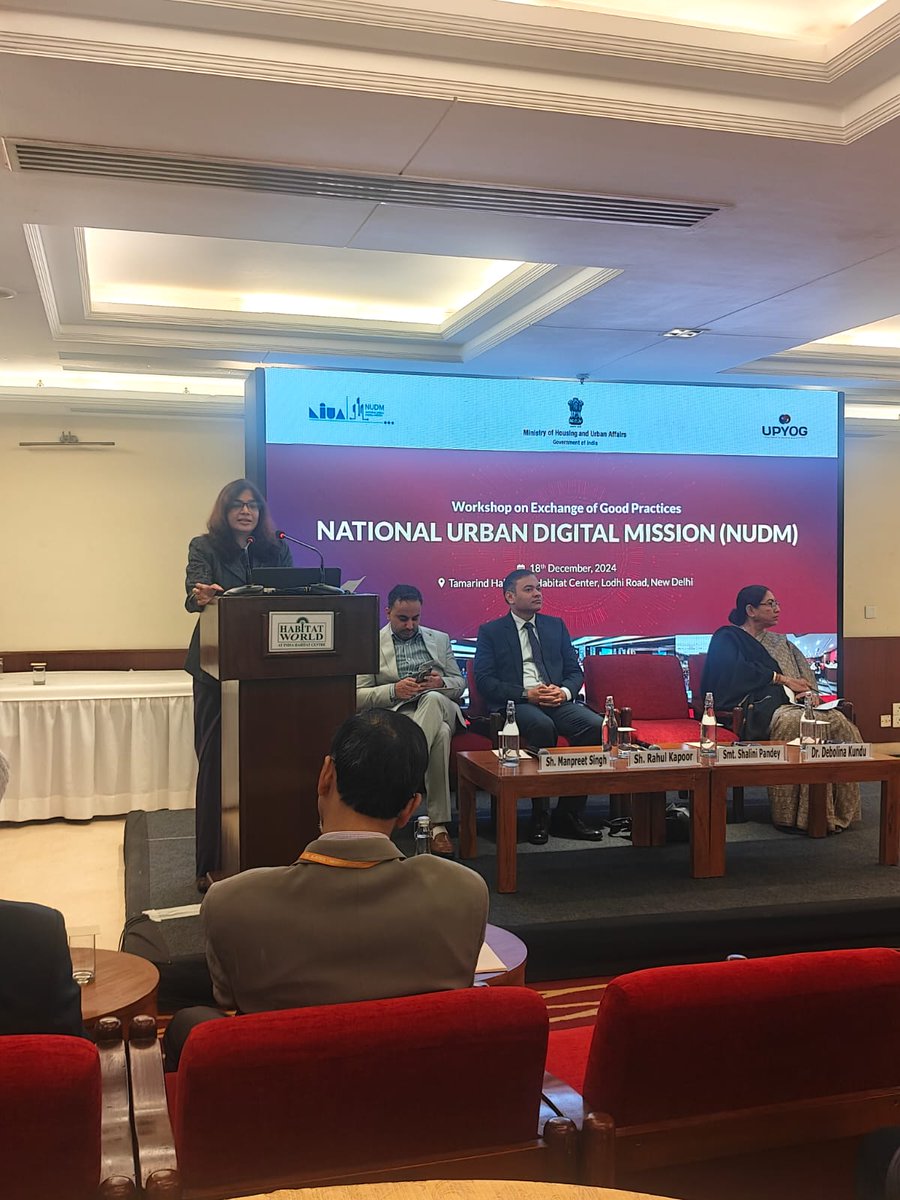 NIUA_India (@niua_india) on Twitter photo Smt. Shalini Pandey, Director, NUDM, welcomes stakeholders, experts, and partners to the #NUDM Workshop. Together, we aim to enhance #EaseOfLiving through a collaborative urban digital ecosystem. #DigitalGovernance <a href="/NUDM_NIUA/">National Urban Digital Mission-NIUA</a> <a href="/MoHUA_India/">Ministry of Housing and Urban Affairs</a> Smt. Shalini Pandey, Director, NUDM, welcomes stakeholders, experts, and partners to the #NUDM Workshop. Together, we aim to enhance #EaseOfLiving through a collaborative urban digital ecosystem. #DigitalGovernance <a href="/NUDM_NIUA/">National Urban Digital Mission-NIUA</a> <a href="/MoHUA_India/">Ministry of Housing and Urban Affairs</a>