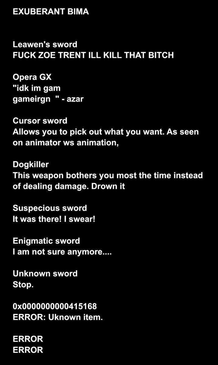 TruePainterr's tweet image. Going back through the list of weapons descriptions from shops from my TTRPG