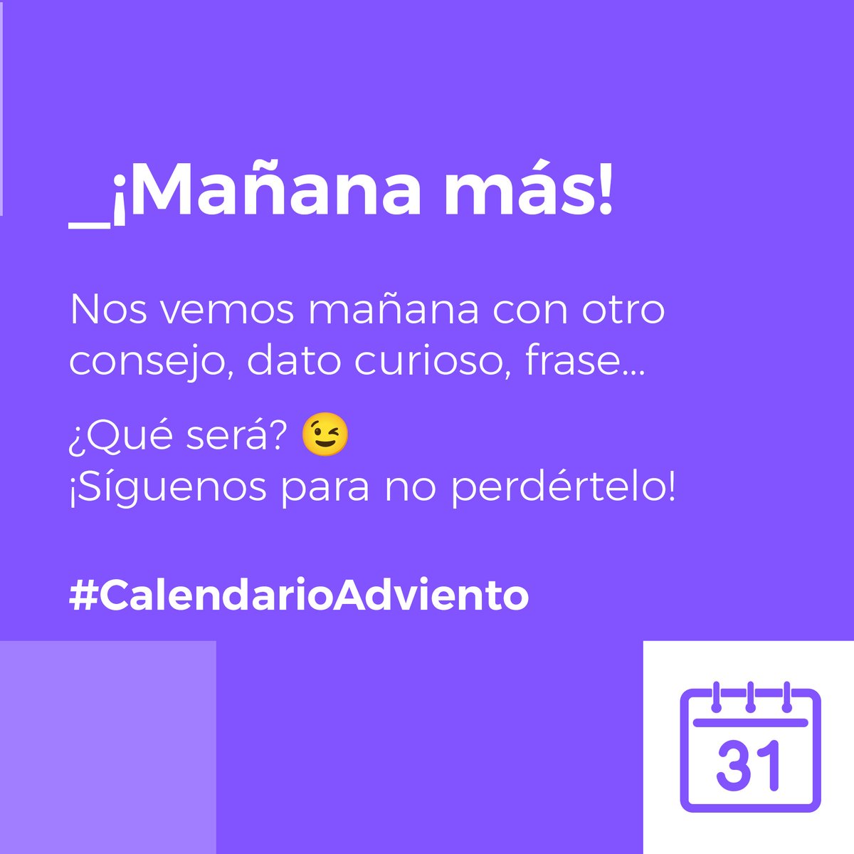 Hoy vamos a hablar de algo que parece pequeño, pero que en realidad es muuuuuy grande. 😉

Y te traemos un dato sorprendente. ¡Vamos! ¡Ábrelo!
👉👉👉👉

Nos vemos mañana con otro consejo, dato curioso, frase...
¿Qué será?

¡Síguenos para no perdértelo!
#CalendarioAdviento