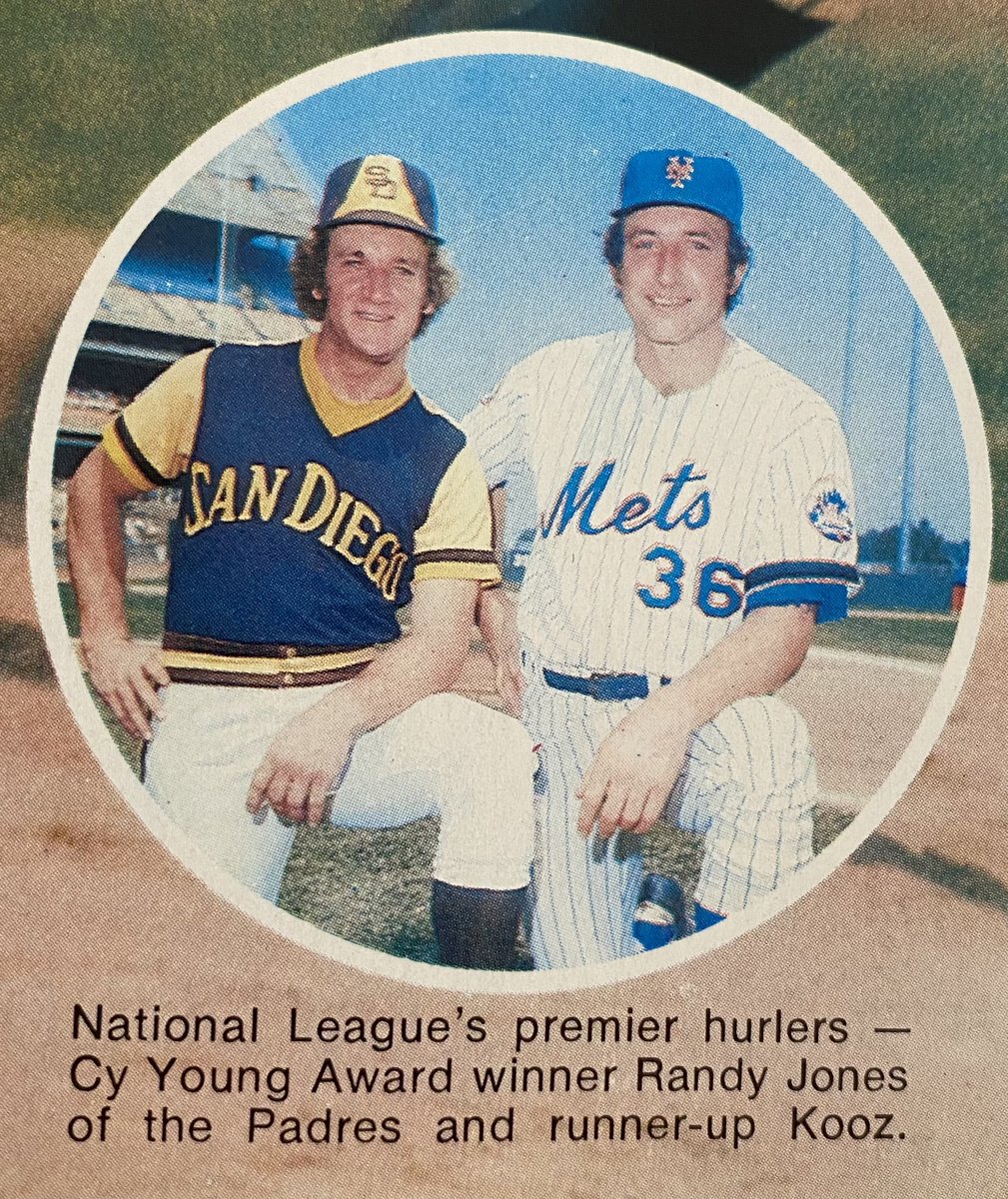 Southpaw__1975's tweet photo. JERRY KOOSMAN and RANDY JONES—1976 🧡💙💛🤎 #JerryKoosman #RandyJones #Mets #LGM #Kooz #Padres https://t.co/9SONyLhi86