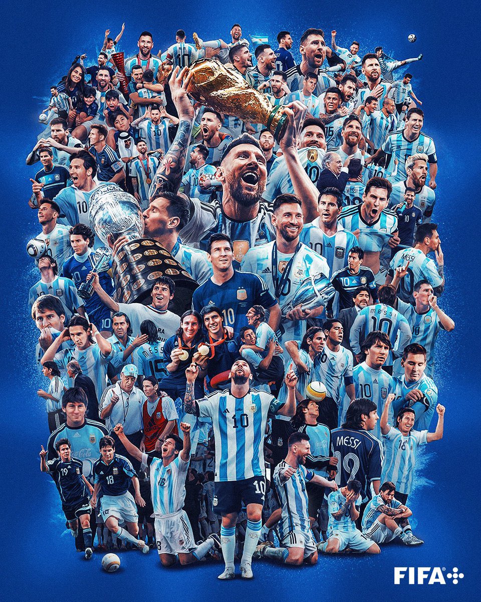 🇦🇷 🏆 Two years ago today, Lionel Messi and Argentina won the FIFA World Cup. 

🐐 Messi completed football !

#Messi𓃵|#GOAT𓃵|#FIFAWorldCup