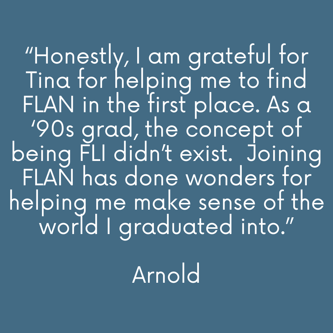 CALL IN Exercise: Who are you thankful for? Join FLAN in showing appreciation. Share FLI Gratitude this Giving Season in the Comment Section! #Gratitude #GivingSeason #FLIandProud #StanfordFLAN #Community