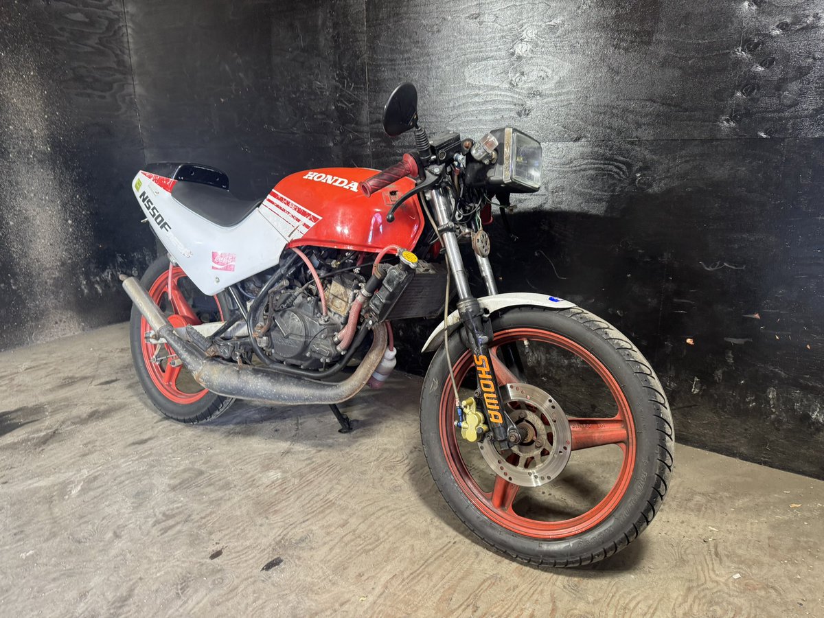 06121320H ホンダ 赤白 NS50F 爆速50MT！！ ネイキッド化！ セパハン