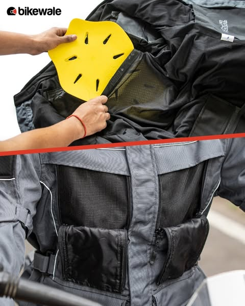 BikeWale's tweet photo. The Jawa Yezdi adventure touring jacket is a decent all-weather gear. It’s decently comfortable, even for city use, and five sizeable pockets make it very practical.
#jawayezdi #ridingjacket #motorcyclegear #motorcycleaccessories #bwimages #bwreviews #bikes #motorcycles https://t.co/dhWTHDhKH8