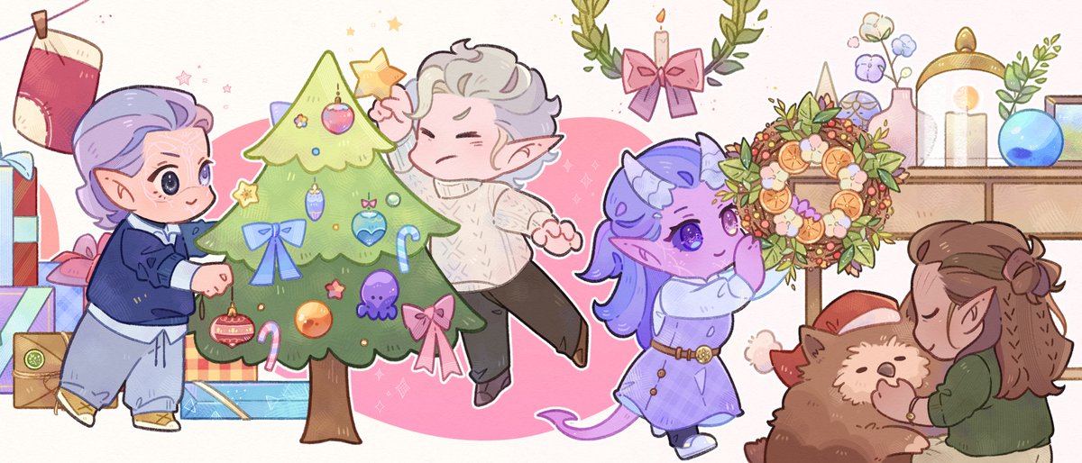 Bayernssu's tweet photo. 🎄⛄️🎁(2/3) 

#baldursgate3 #astarion #halsin https://t.co/mkEkGW1meC