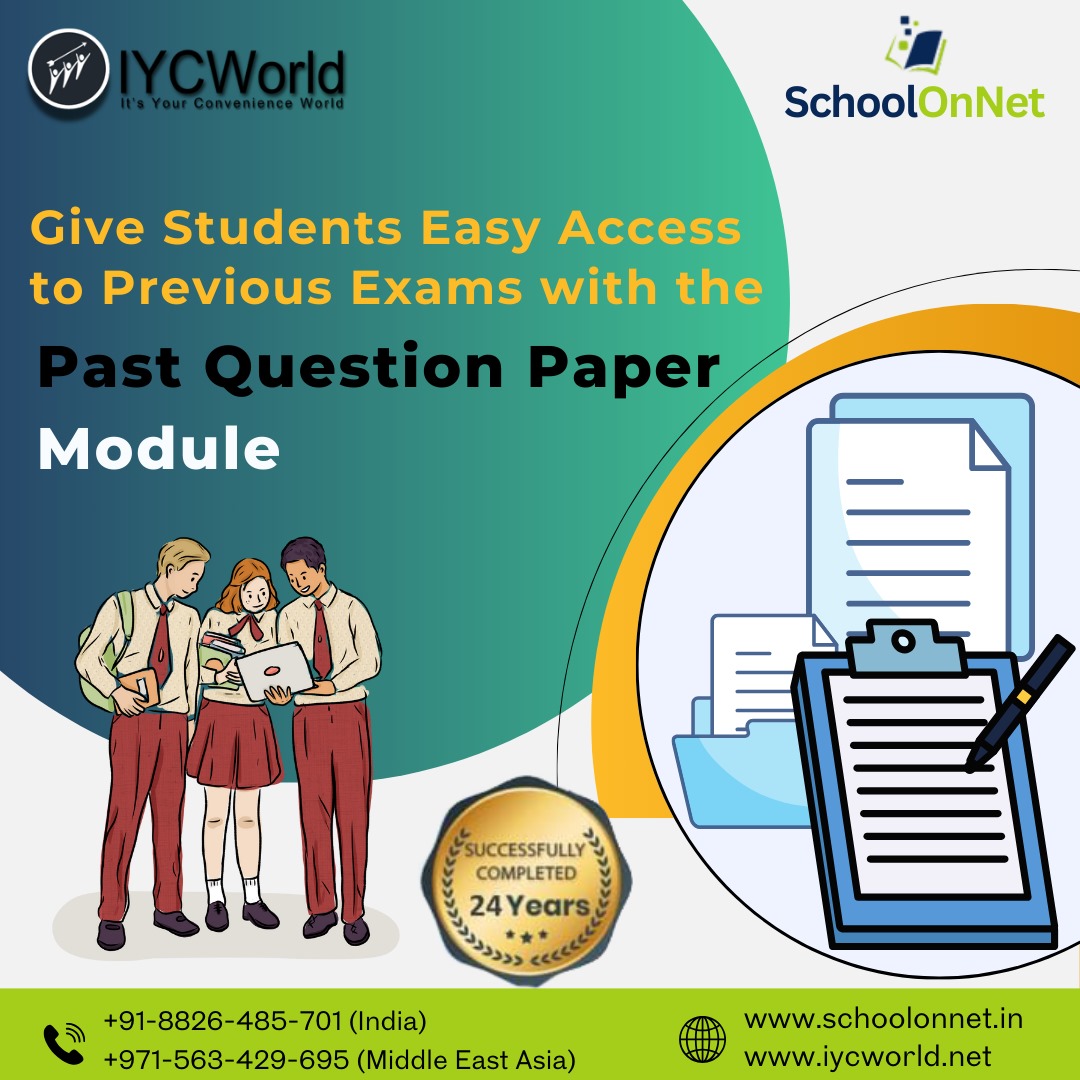 schoolonnet's tweet image. &quot;Help students prepare for exams by providing 𝐨𝐫𝐠𝐚𝐧𝐢𝐳𝐞𝐝, 𝐞𝐚𝐬𝐲-𝐭𝐨-𝐚𝐜𝐜𝐞𝐬𝐬 𝐩𝐚𝐬𝐭 𝐩𝐚𝐩𝐞𝐫𝐬.&quot;
📷Contact us today: +91-8826-485-701 (India), +971-563-429-695 (Middle East)
📷Visit us: schoolonnet.in
#erpsoftware #schoolerp #erpschoolsoftware