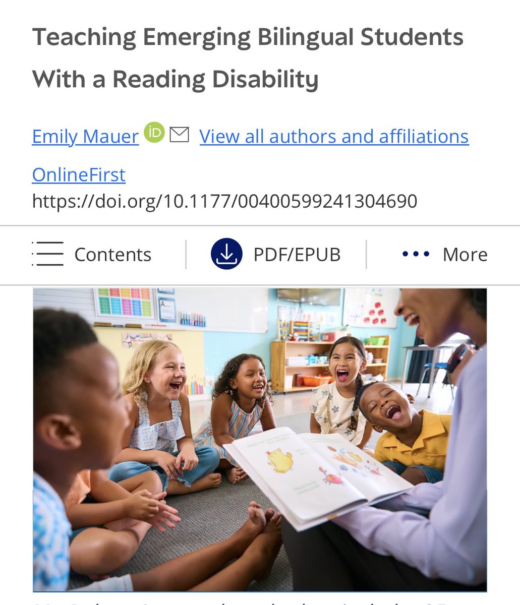 Emily Mauer (@emily_mauer1) on Twitter photo Happy to share this open access article in <a href="/TEC_CEC/">TEACHING Exceptional Children</a> !
doi.org/10.1177/004005… Happy to share this open access article in <a href="/TEC_CEC/">TEACHING Exceptional Children</a> !
doi.org/10.1177/004005…