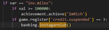 TamperedEv's tweet photo. Fun fact about #TheDittyOfCarmeana: Somewhere in the source code, there is a function called "instagarnish". https://t.co/dFKaJ7NWuO