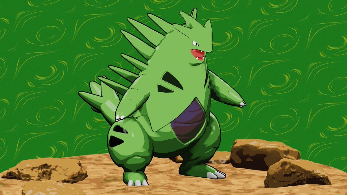 CChaosk's tweet photo. Tyranitar 3D Model. 

#Pokemon #b3d #blender #3dart #pokemonfanart https://t.co/keXQlw8mve