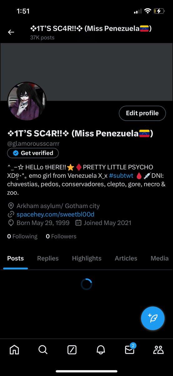 profiterol29's tweet photo. Se cumplieron 2 meses suspendida el 15 de octubre
Extraño mis 470 y pico de seguidores
MALDIGO TODO
#pray4scar
#MissPenezuelaWillNeverDie https://t.co/HSqHwVVGLO