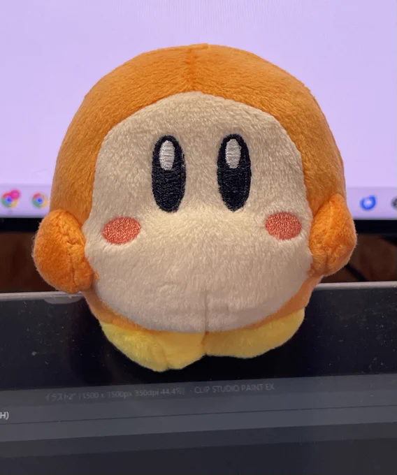 ずっと欲しかったわにゃのちょっこりさんぬいぐるみをメルさんから貰った!嬉しすぎて描いた