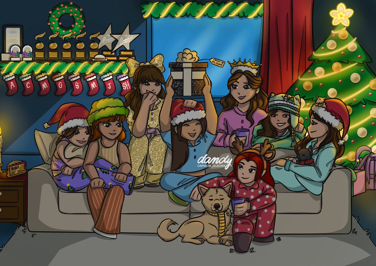 crimson_glacier's tweet photo. 8 more days 🎄

I hope everyone enjoys the holidays as much as I enjoyed bringing this #BINI Christmas piece to life 🤍

@bini_aiah @bini_colet @bini_maloi @bini_gwen @bini_stacey @bini_mikha @bini_jhoanna @bini_sheena https://t.co/IvVoSInvWm
