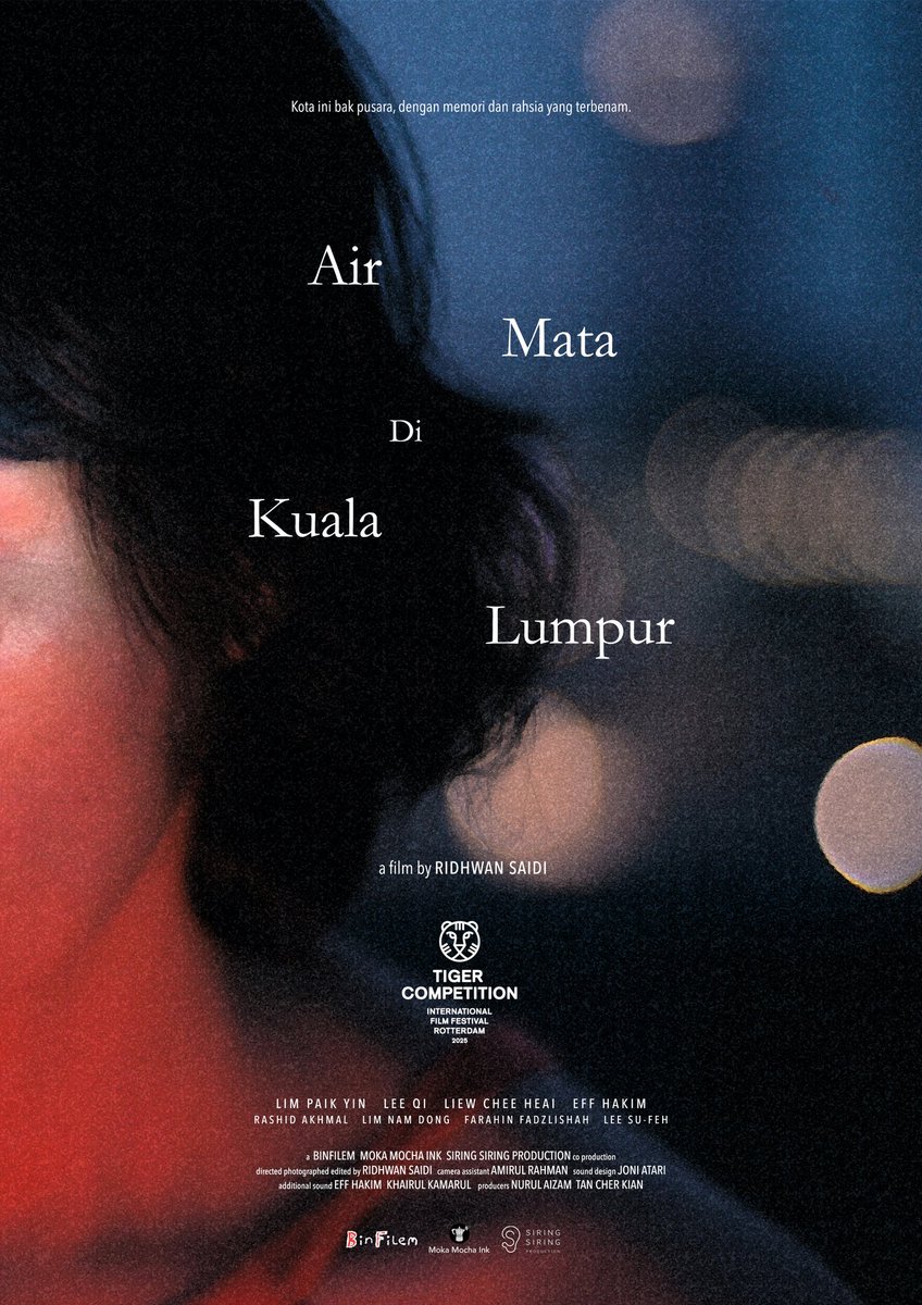 Moka Mocha Ink bersama Siring Siring Production mengumumkan tayangan perdana dunia filem AIR MATA DI KUALA LUMPUR arahan Ridhwan Saidi <a href="/binfilem/">Ridhwan Saidi</a> di Festival Filem Antarabangsa Rotterdam dalam kategori utama Tiger Competition di mana ia akan bertanding dengan 13 filem lain.