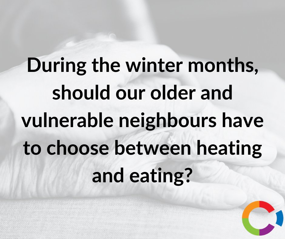 Each year, we run our Warm this Winter appeal to tackle fuel poverty and to keep the older and vulnerable residents who are experiencing financial hardship across our county fed, warm and well as the cold weather hits.

Donate now ❄️ bit.ly/WarmThisWinter…

#WarmThisWinter