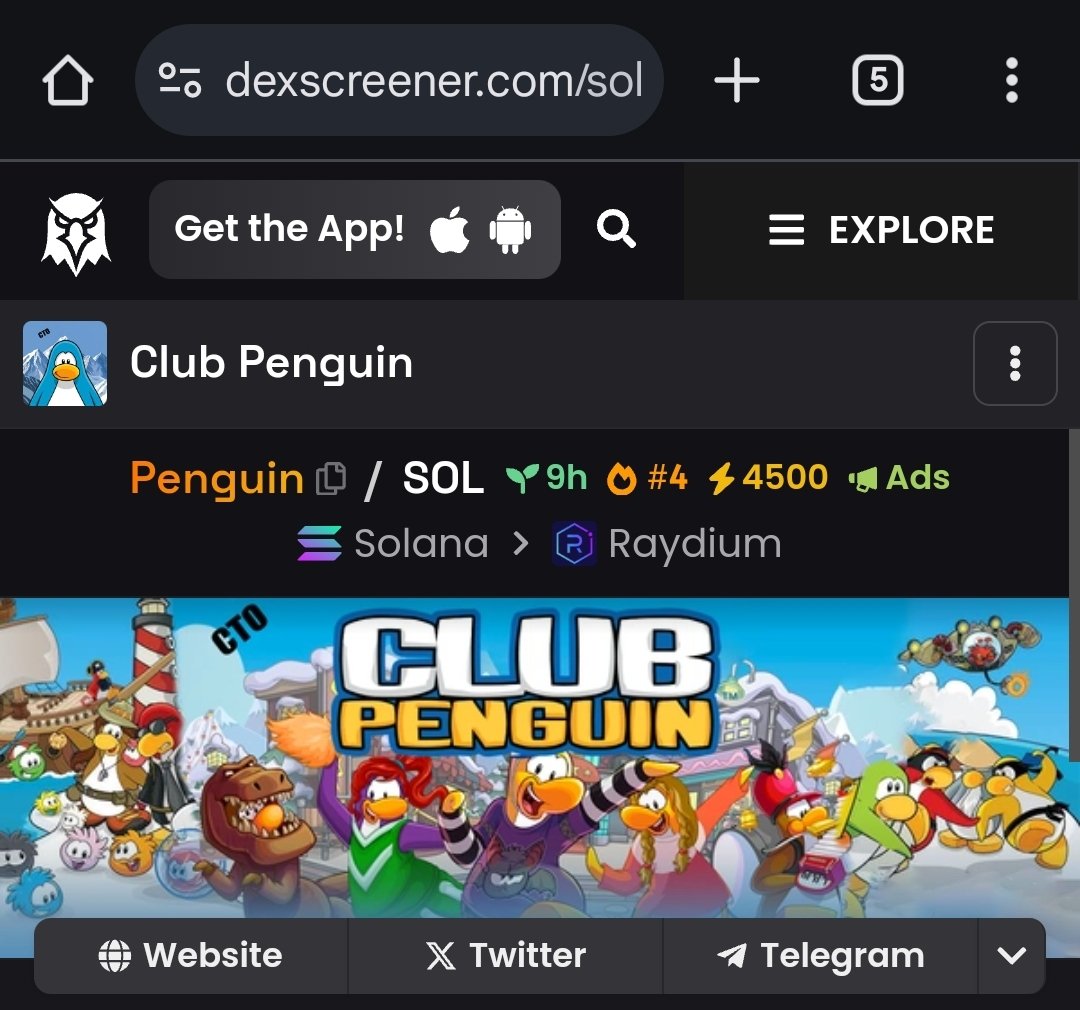 <a href="/Ryuzaki_SEI/">Ryuzaki SEI</a> <a href="/SeiNetwork/">Sei</a> What you think? 

Club Penguin 🐧 

4500K Boost with Dex Ads. 🔥

CA: 22FQFZJourCceAxqMQ1mkf83LBHaMp4js3pkGHxjrvMV

🌐TG: t.me/clubpenguinscto