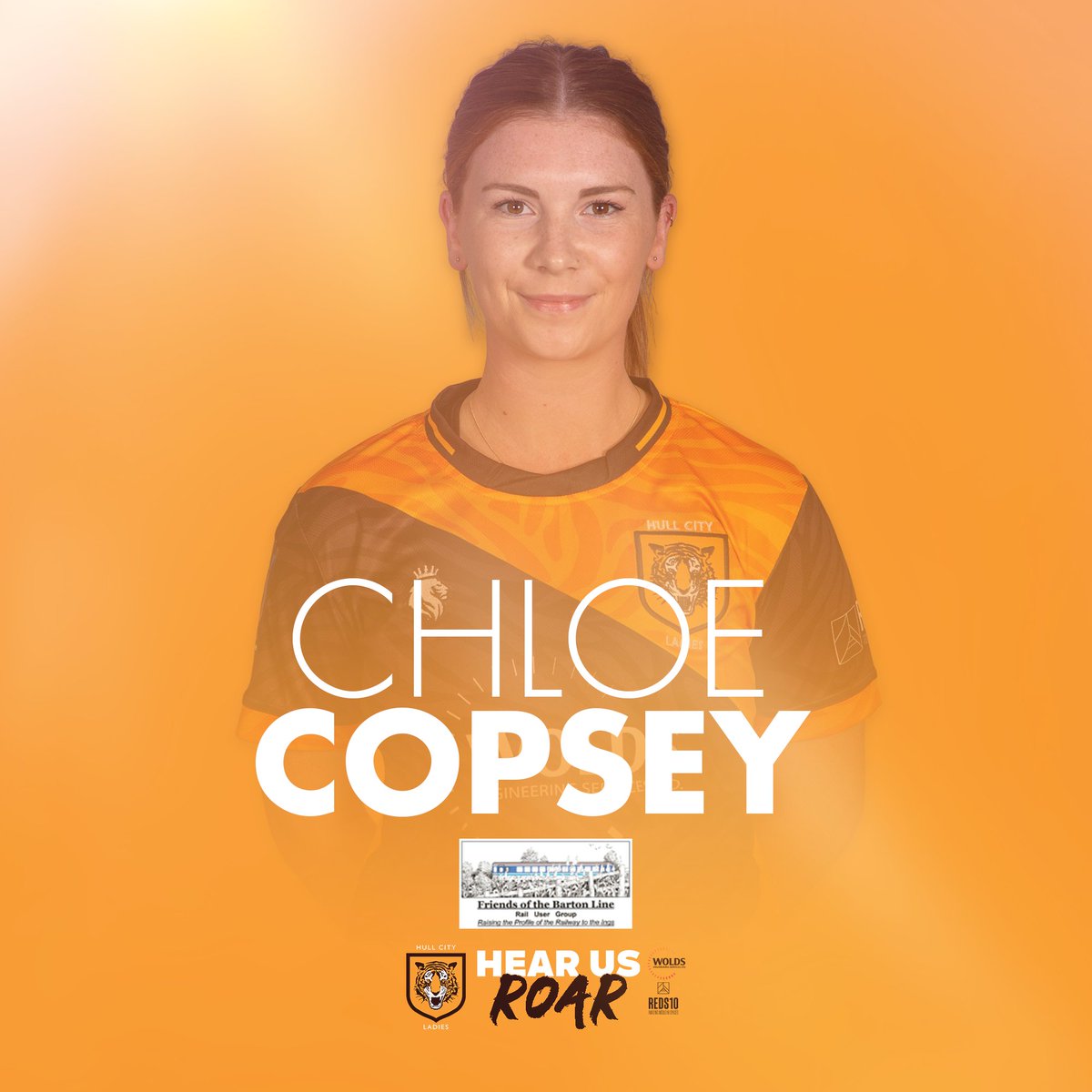 HullCityLFC's tweet photo. #HCLAdvent 1️⃣8️⃣

Recently successfully undergone surgery on her ACL and MCL, Chloe’s road to recovery has already begun!

We're looking forward to seeing Chloe back out on the pitch 🐯

🤝 FOBL

#HearUsRoar https://t.co/30GsLQ3PhH