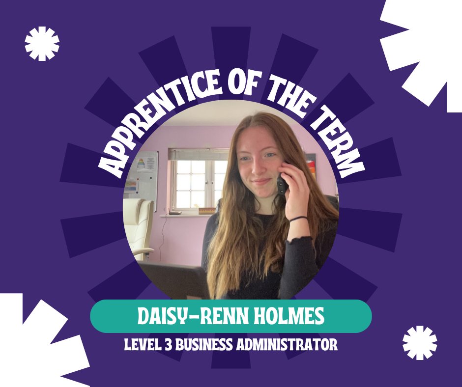 A huge congratulations to our amazing Apprentice of the Term, Daisy-Renn Holmes! 🌟

Keep up the fantastic work, Daisy-Renn – we’re so proud of you! 🌟✨