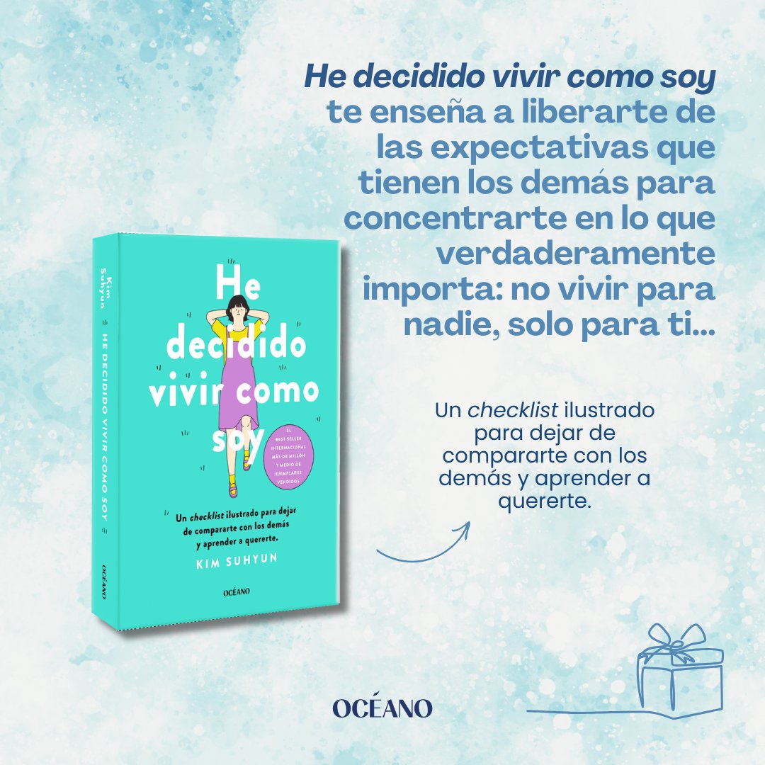 OceanoGTravesia's tweet photo. He decidido vivir como soy, de Soo-hyun Kim. @oceano_es 

Con sus encantadoras ilustraciones y sus palabras de consuelo, Kim Suhyun ha llegado a millones de lectores —incluyendo a Jung Kook, de BTS, la banda de K-pop— que encuentran inspiración en su aventura de amor propio. https://t.co/iR94gYiTRU