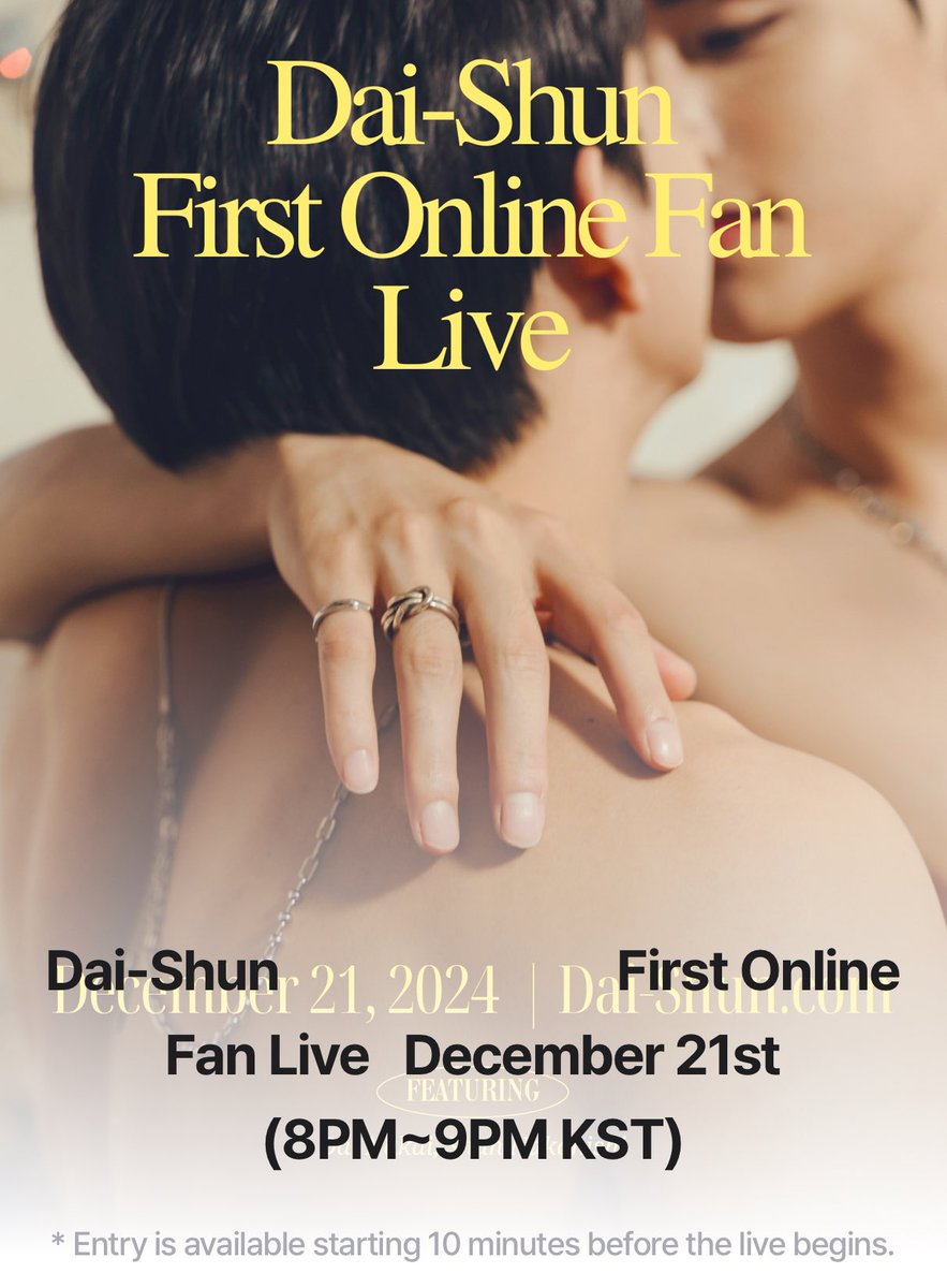 #Dai_Shun online live is in 3 days 😍

i’ll be giving away 2 memberships to lucky daishunese to enjoy the live &amp; exclusive content

to join: 
- follow me
- RT &amp; like
- reply with ur fav daishun pic
- ends 20/12

pls share even if u’re not joining 🥰🥰

#DaiNakai #ShunNakanishi