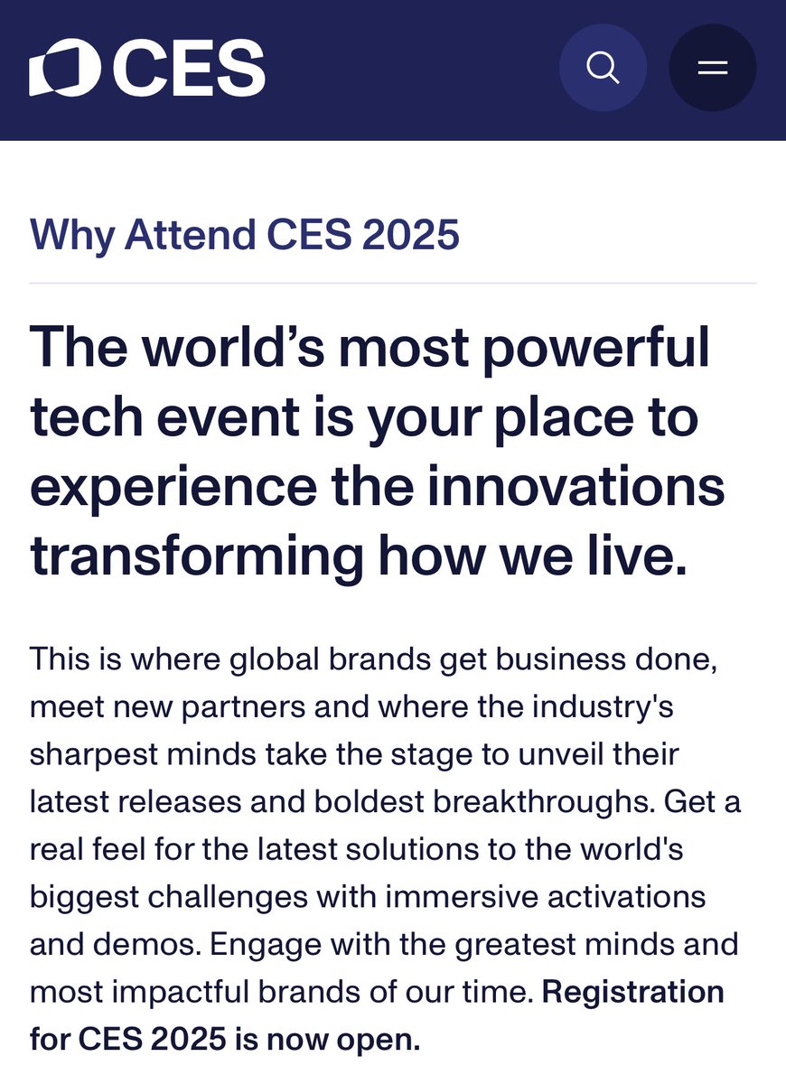 【スポンサー募集】急遽、ラスベガスで1月頭に開催される世界最大級のテクノロジーの祭典CES（Consumer Electronics