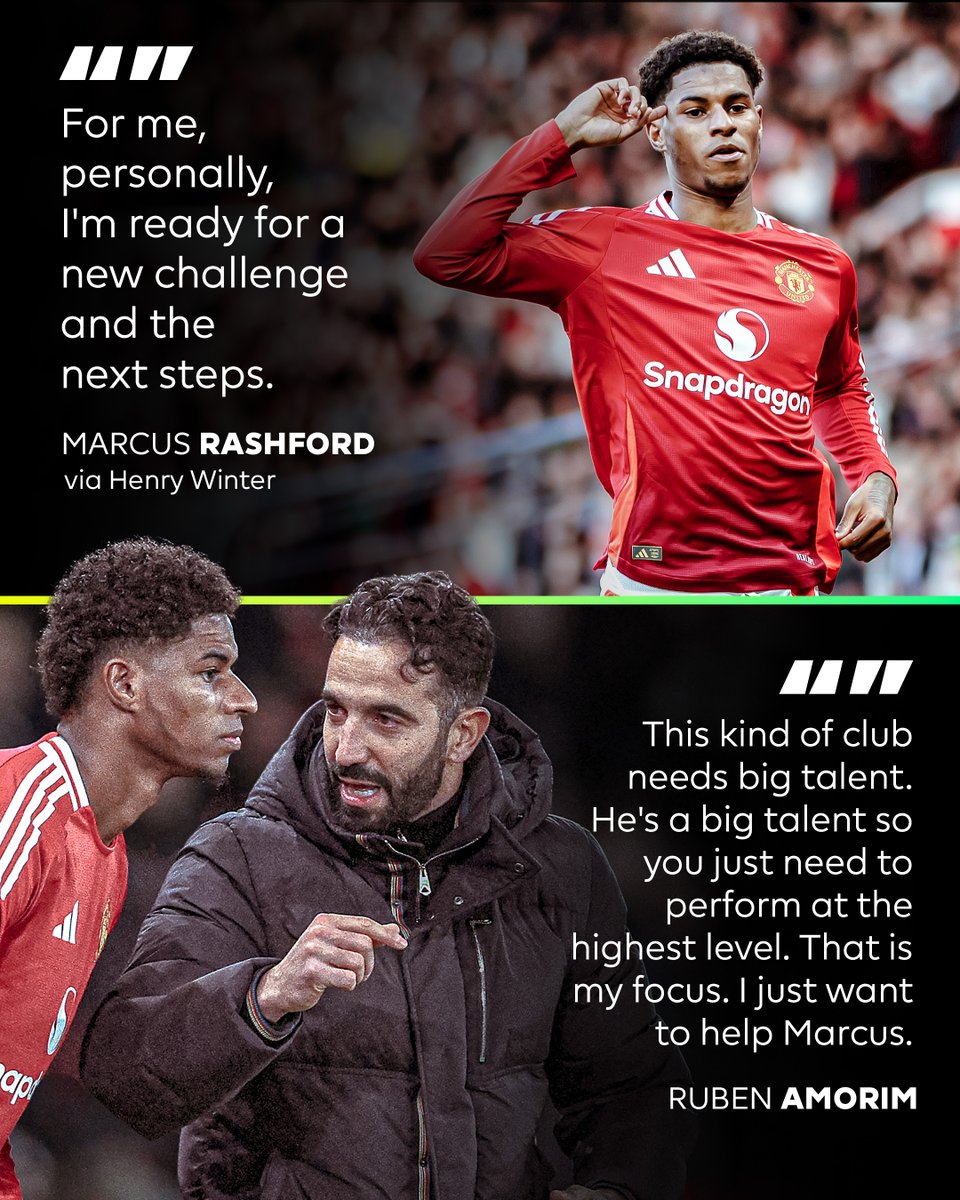 Ruben Amorim has spoken on the future of Marcus Rashford at Man Utd 🗣️