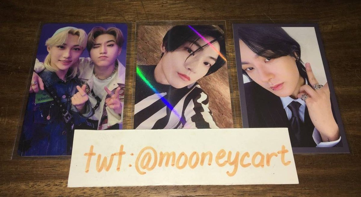 mooneycart's tweet photo. #mncsells
wts lfb ph

assorted boy group photocard set
- 1,575 (1,550 payo) 

jilix scars unit pc - 1,250
kevin pob pc - 150
hanse sg pc - 175

- can tingi other pocas except jilix pc

dm/reply to claim

🏷️ skz stray kids fanclub han jisung felix pc tbz the boyz victon https://t.co/i9ZAxFhvH2