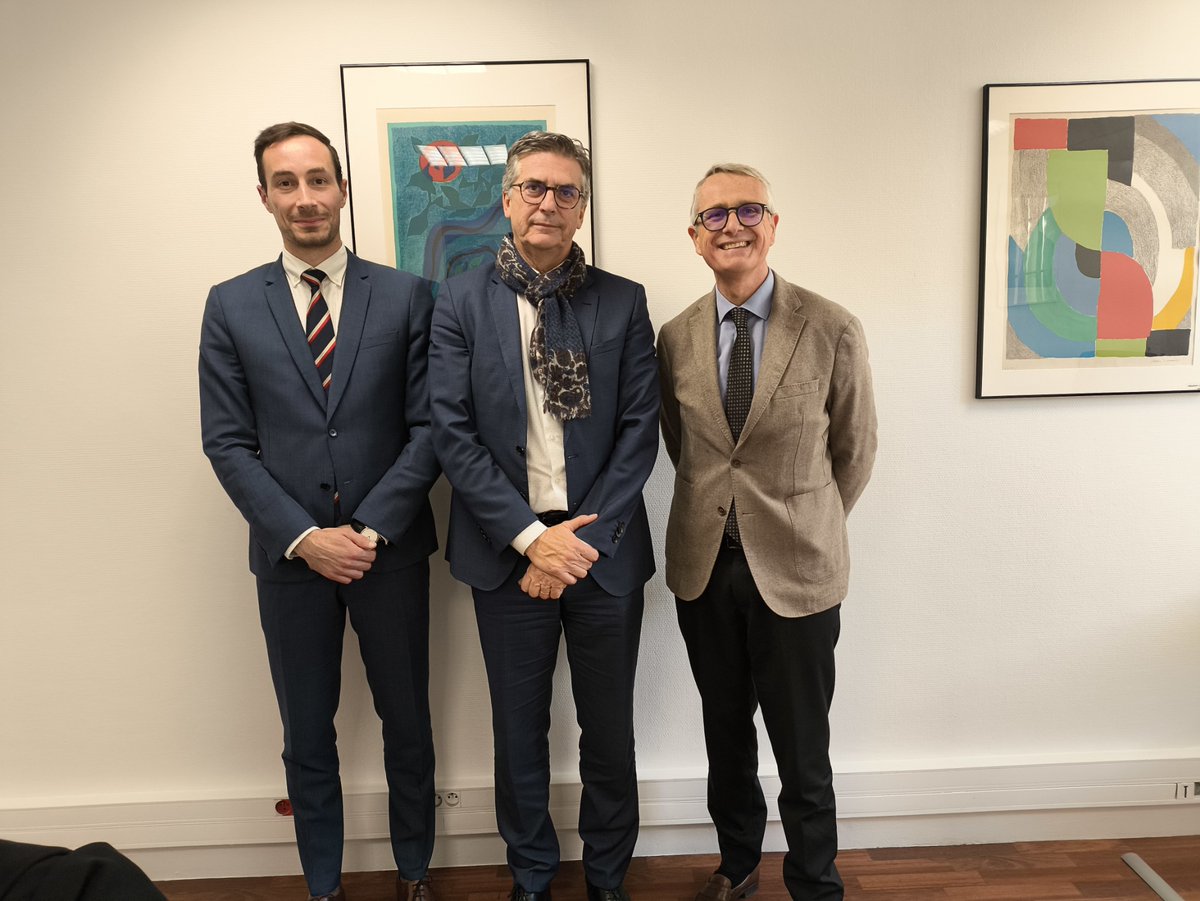 🤝 Hier, échanges fructueux entre notre président <a href="/LatourXavier1/">Xavier Latour</a> et Patrick Moulard, président <a href="/FBTP06/">Fédération du BTP 06</a>. Bilan 2024 et perspectives 2025, la coopération avec la fédération du bâtiment et des travaux publics est primordiale pour Nice Ecovallée !