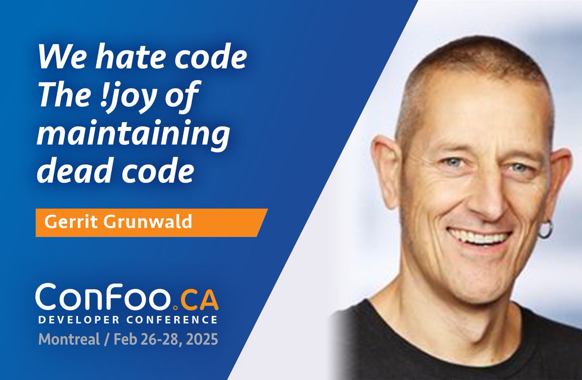 Say goodbye to dead code! 🧹 Next February, <a href="/hansolo_/">Gerrit Grunwald 🇺🇦🇹🇼✌🏻</a>  shares tips to identify and remove legacy code headaches for cleaner, leaner projects.  buff.ly/41Gjct9