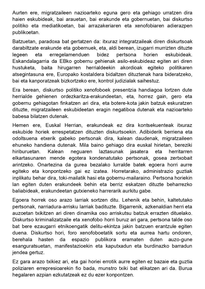 Sos_Arrazakeria's tweet image. 📢Abenduak 18, migratzaileen nazioarteko eguna

sosracismogipuzkoa.org/language/eu/ab…