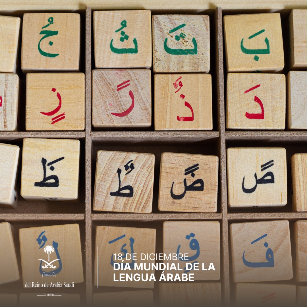 ¿Sabías que numerosas palabras españolas como “aceituna”, “algodón” o “almohada” provienen del árabe? 
Hoy, en el #DíaMundialDeLaLenguaÁrabe, celebramos su impacto cultural, sus más de 1.500 años de historia y su relación con España a través de los siglos. 🕌