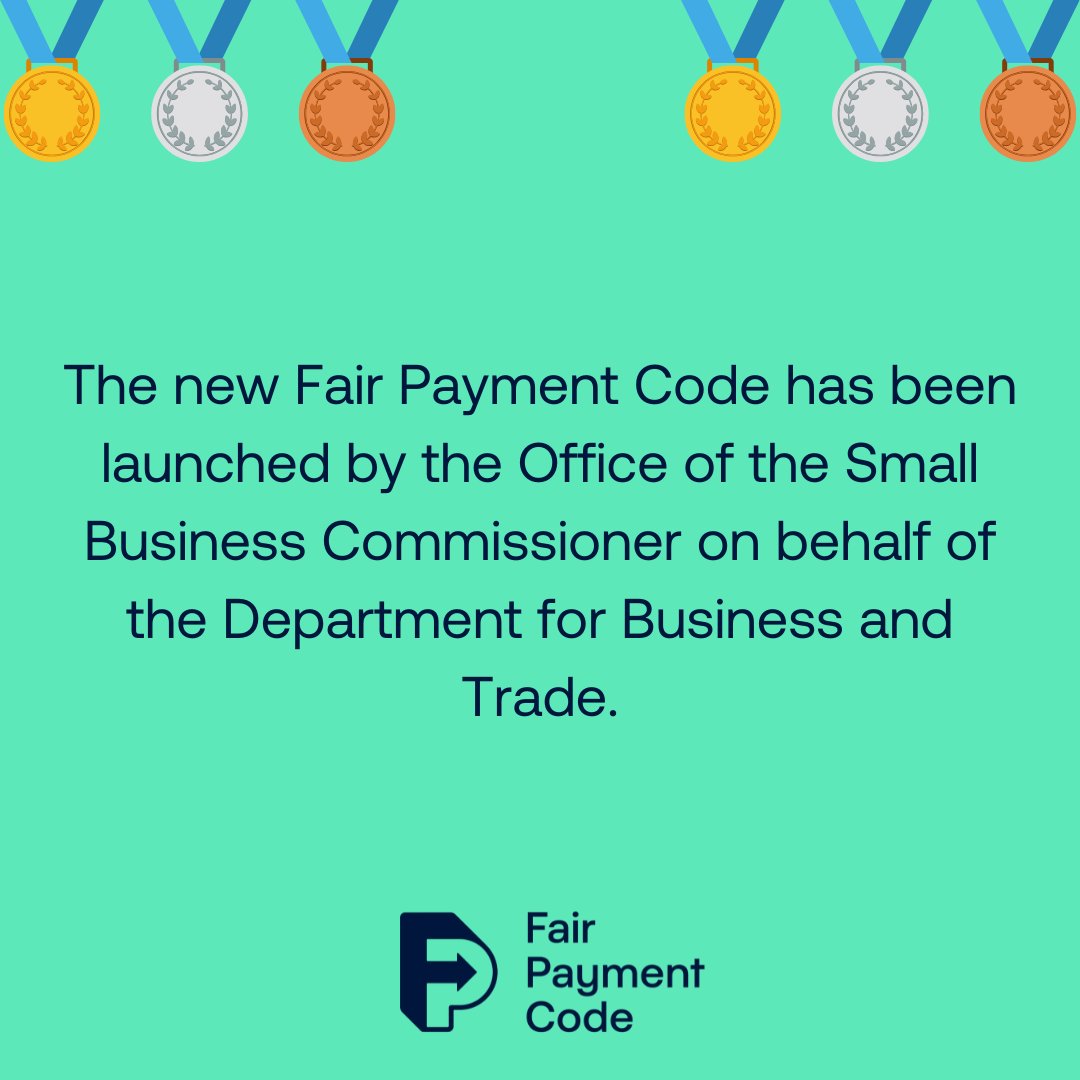 Chartered Institute of Credit Management (@cicm_hq) on Twitter photo 🆕The new <a href="/FairPaymentCode/">Fair Payment Code</a> has been launched by the <a href="/SB_Commissioner/">Small Business Commissioner UK</a> on behalf of the <a href="/biztradegovuk/">Department for Business and Trade</a> replacing the existing Prompt Payment Code.
UK Businesses can now apply for the Award tier which best suits them⬇️
smallbusinesscommissioner.gov.uk/fpc
#FairPaymentCode 🆕The new <a href="/FairPaymentCode/">Fair Payment Code</a> has been launched by the <a href="/SB_Commissioner/">Small Business Commissioner UK</a> on behalf of the <a href="/biztradegovuk/">Department for Business and Trade</a> replacing the existing Prompt Payment Code.
UK Businesses can now apply for the Award tier which best suits them⬇️
smallbusinesscommissioner.gov.uk/fpc
#FairPaymentCode