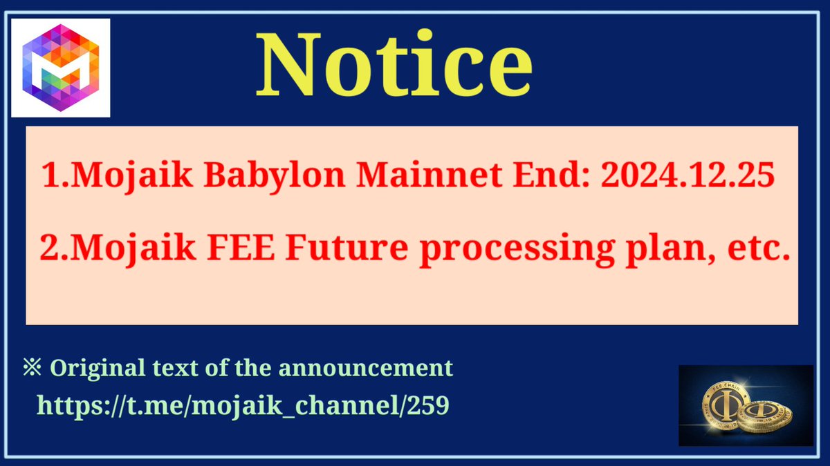 Mojaik Official tweet media