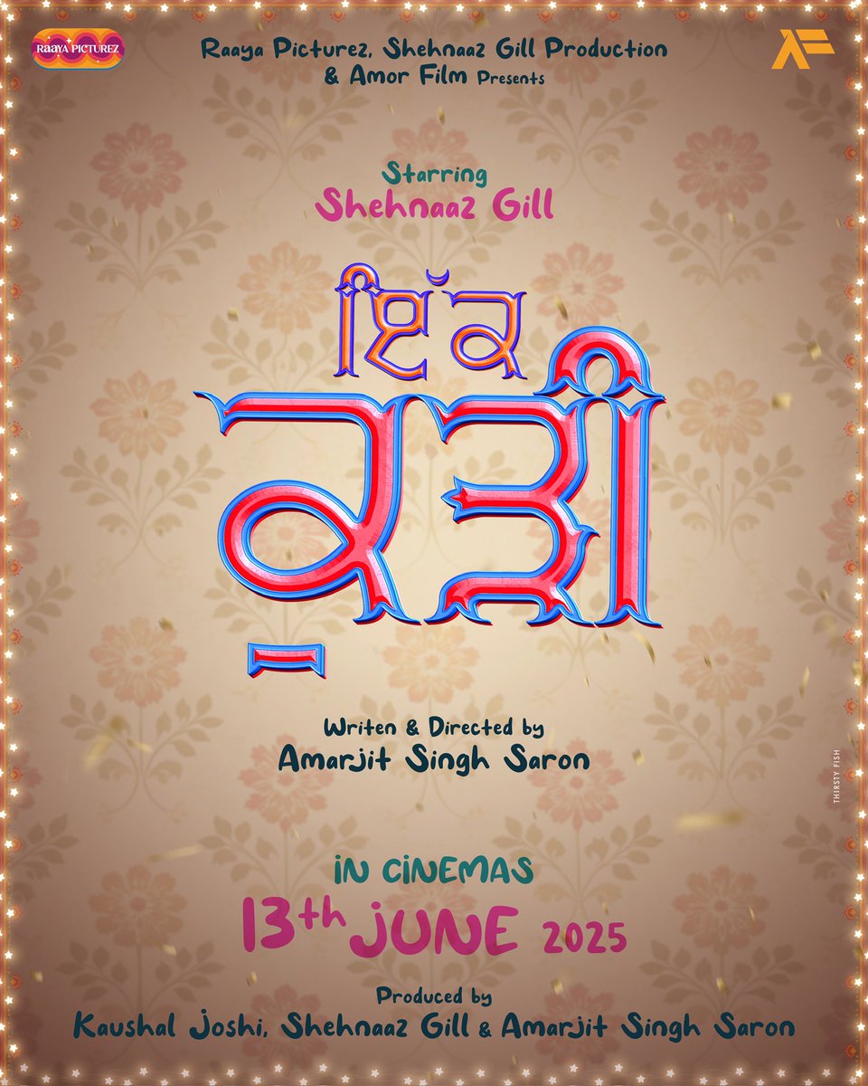 Shehnaaz Gill (@ishehnaaz_gill) on Twitter photo With overwhelmed hearts announcing our film - #IkkKudi
RELEASING WORLDWIDE ON 13th JUNE 2025
Written & Directed by <a href="/amarjitsaron/">Amarjitsaron</a>
Produced by <a href="/kaushal_j/">shah kaushal j</a> @shehnaazgill <a href="/amarjitsaron/">Amarjitsaron</a>
DOP <a href="/sanaravikumar/">saravanan</a>
Editor @singhgurjeethundal
Creative Producer @manojsabharwal786 With overwhelmed hearts announcing our film - #IkkKudi
RELEASING WORLDWIDE ON 13th JUNE 2025
Written & Directed by <a href="/amarjitsaron/">Amarjitsaron</a>
Produced by <a href="/kaushal_j/">shah kaushal j</a> @shehnaazgill <a href="/amarjitsaron/">Amarjitsaron</a>
DOP <a href="/sanaravikumar/">saravanan</a>
Editor @singhgurjeethundal
Creative Producer @manojsabharwal786