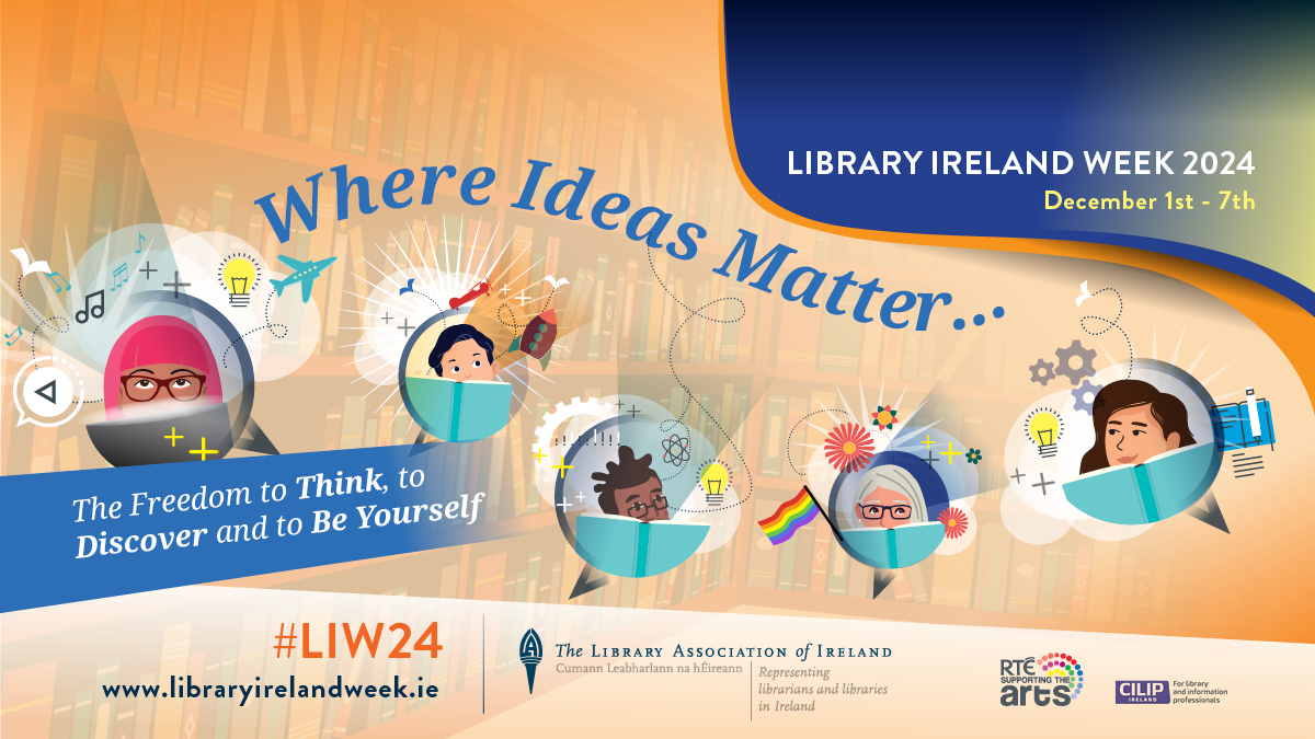 Congratulations to the winner of the 2024 Staff Champion Award, Esther Jordan of Blanchardstown Library! Thanks to all staff who nominated colleagues this year - so much great work happens in Libraries throughout the island of Ireland. Our judges had a tough time! #LIW24