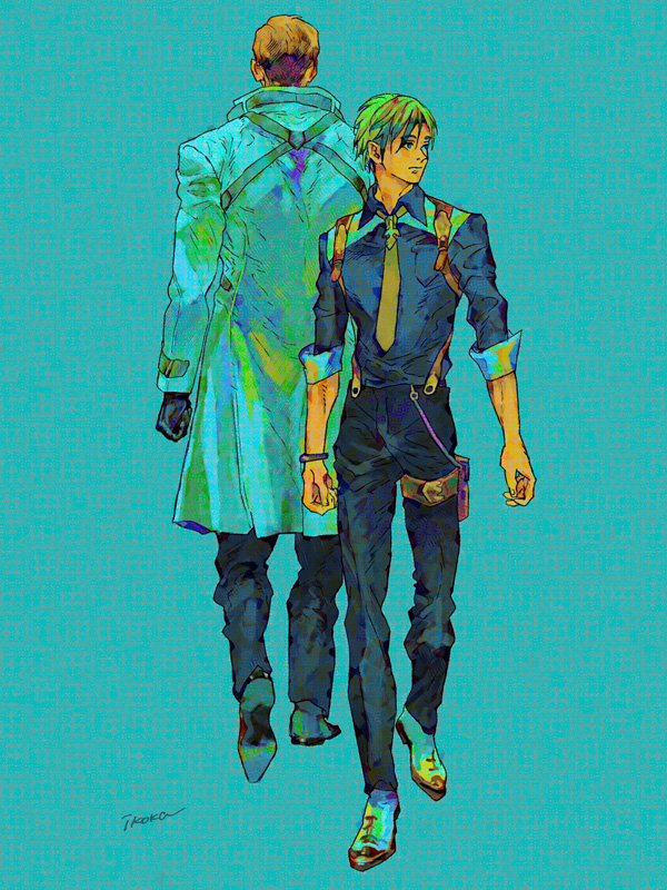 クルスニク兄弟。いつか描きたいと思っていました。ユリウスもルドガーも好きです。