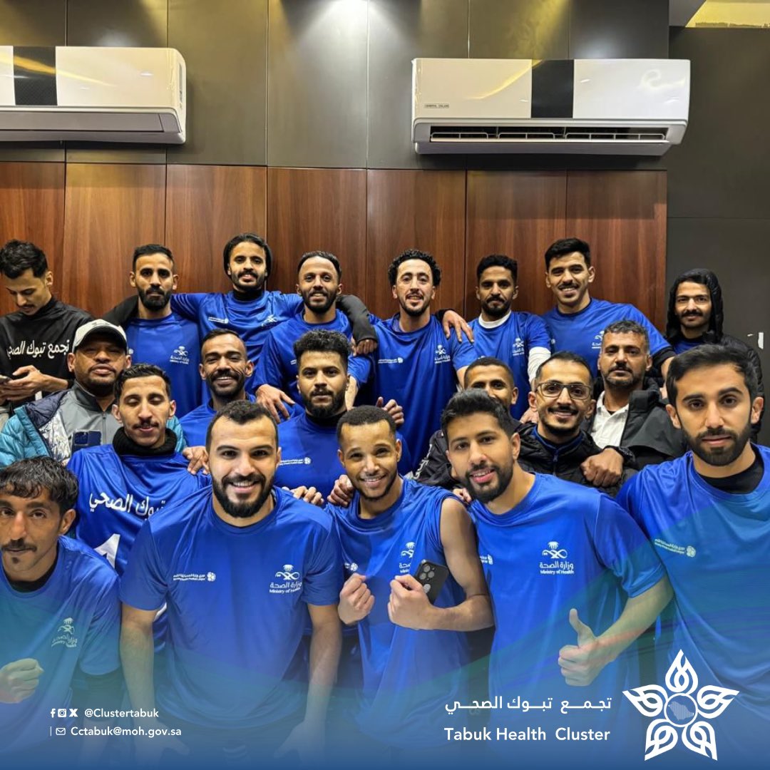 Clustertabuk's tweet photo. #خبـر || 

فريق #تجمع_تبوك_الصحي 
يتأهل الى دور الثمانية بعد تغلبه على فريق #تجمع_الجوف_الصحي بهدفين مقابل هدف ضمن منافسات بطولة وزارة الصحة لكرة القدم لعام 2024م ⚽️ https://t.co/ZeedOs3Le3